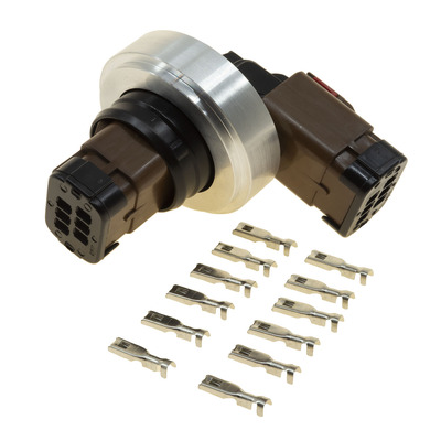 Raceworks 6pin Electrical Bulkhead Steel Weld on Kit - ALY-139-S