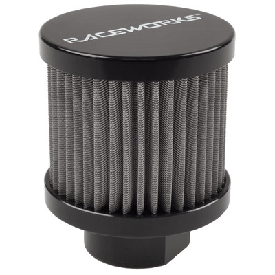Raceworks Small AN-12 Breather Black - ALY-161BK