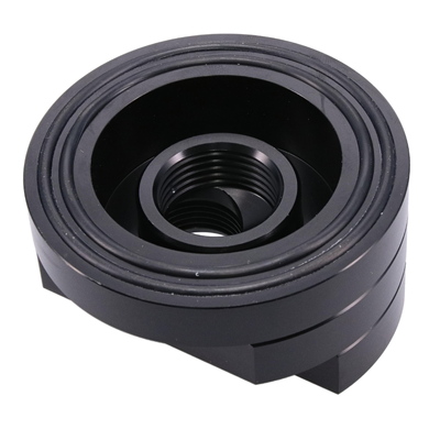 Raceworks Billet Oil Filter Spin On Adapter - ALY-165BK