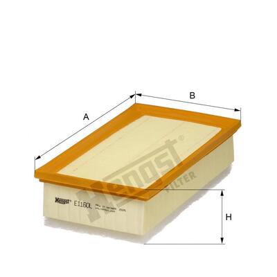 Hengst Filter Air Filter - E1160L