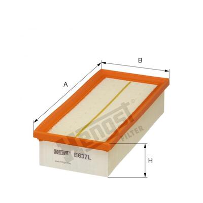 Hengst Filter Air Filter - E637L