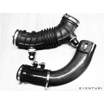 Eventuri Honda FK2 Black Carbon MAF-TUBE and silicone hose - EVE-FK2-CF-MAF