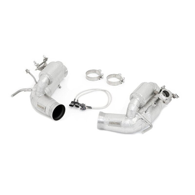 Novitec Power Optimised Exhaust System without Flap-Regulation - Gold Plated Inconel for Ferrari 296 GTB