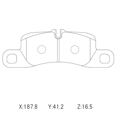 Porsche Carrera, Boxster, Cayman Circo M119 Rear Brake Pad Set - MB2868-M119