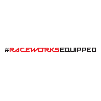 Raceworks Equipped Sticker 700mm x 42mm - MER-107