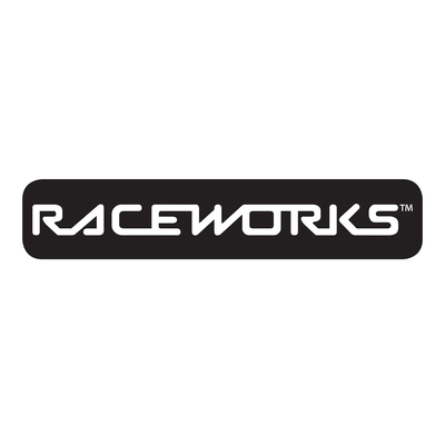 Raceworks Sticker B&W 400mm x 70mm - MER-113