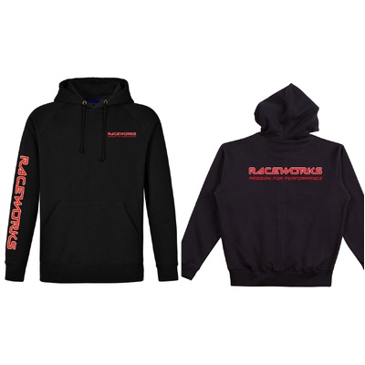 Raceworks XL Black Hoodie - MER-528