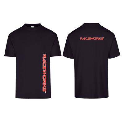 Raceworks M Black T-Shirt Short Sleeve - MER-584