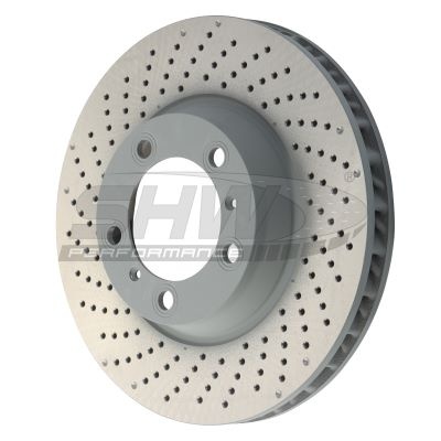 SHW FRONT LEFT PERFORMANCE BRAKE DISC FOR PORSCHE 911 (991.2) 16-, 718 BOXSTER S/CAYMAN S (982) 17-ON