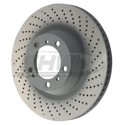 SHW REAR RIGHT  PERFORMANCE BRAKE DISC FOR PORSCHE 911 C2S/C4S (992) 19-ON