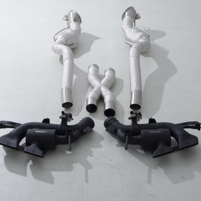 RENNVOX FERRARI 12CILINDRI COMPLETE EXHAUST SYSTEM WITH 200 CELL SPORTS CATALYTIC CONVERTERS