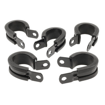 Raceworks Cushioned P Clips Id25.4Mm 5Pk - RWF-158-25MM