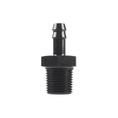 Raceworks Male NPT 1/2in to 3/8in AN-6 Barb - RWF-421-08-06BK