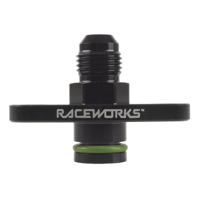 Raceworks Fuel Rail Adapter AN-6 for Mitsubishi Evo 8/9 - RWF-680-03BK