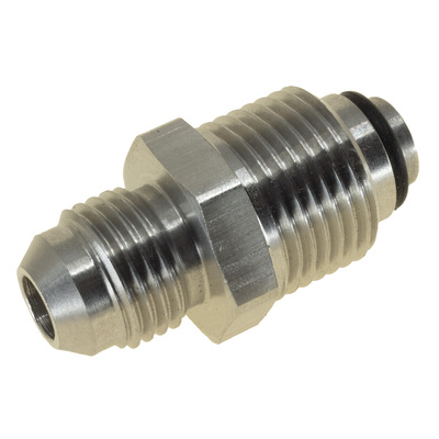 Raceworks Stainless M18 x 1.5 O-Ring Bump Tube to AN-6 Male Flare Power Steering Adapter - RWF-742-06SS