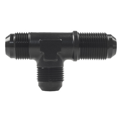 Raceworks AN-16 Male Flare Bulkhead Tee on Run - RWF-804-16BK