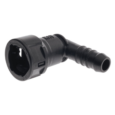 Raceworks GM Female EFI 90deg Adaptor 5/16 Tube to 5/16 Barb Plastic - RWF-812-05-05P