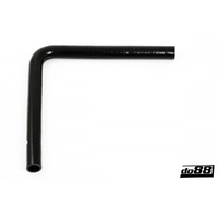 DO88 SILICONE HOSE BLACK 90 DEGREE LONG LEG 1'' (25MM)