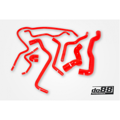 do88 SAAB 9-3 Turbo T7 99-03 Coolant hoses Red - do88-kit101R
