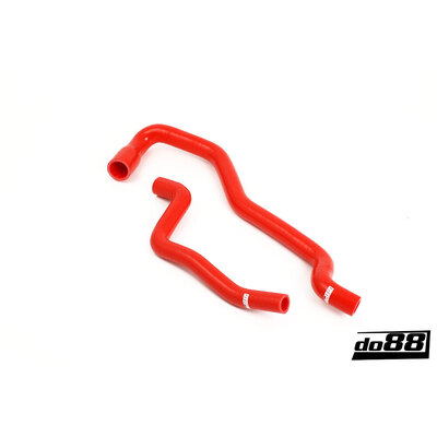 do88 SAAB 9-5 98-10 Heater hoses for cars without water valve Red - do88-kit122R