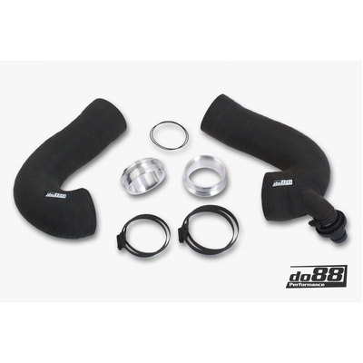 do88 Porsche 911 Carrera (992) Turbo inlet hoses, OE/do88 66mm airbox - do88-kit212ST-OE-66