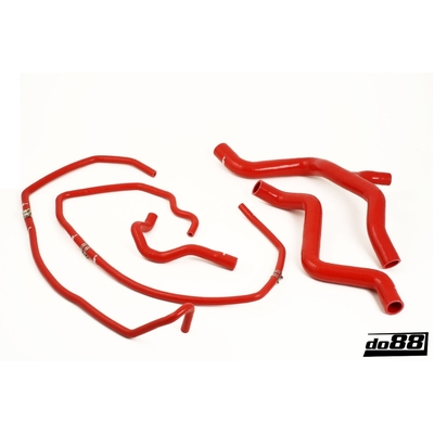 do88 Volvo C30/C70/S40/V50 Turbo 04-13 Coolant hoses Red - do88-kit38R
