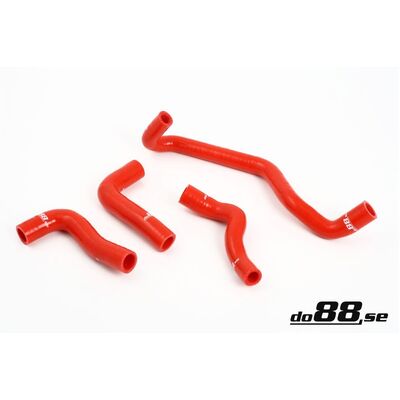 do88 Volvo C30/C70/S40/V50 Turbo 04-13 Heater hoses Red - do88-kit39R