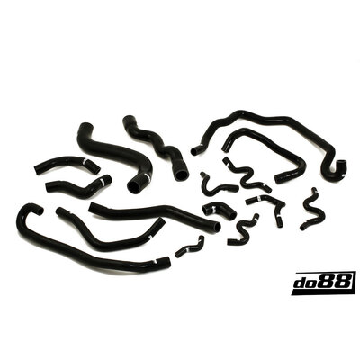 do88 SAAB 9-3 2.8t V6 2006- Coolant hoses Black - do88-kit98S